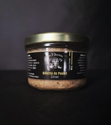 Rillette poulet citron 180g