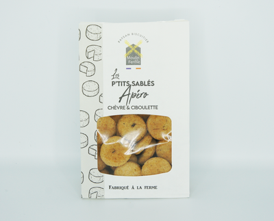 P'tits sablés apéro - chèvre & ciboulette