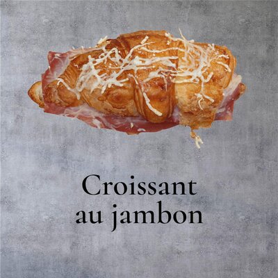 Croissant au jambon