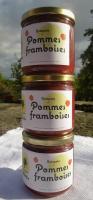 Compote bio de pomme framboise