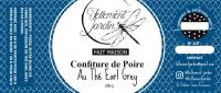 Confiture de poire au thé earl grey