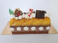 Bûche 6/8 parts chocolat -mandarine