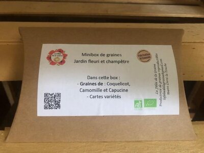 Minibox de graines jardin fleuri et champêtre