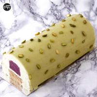 A) bûche chocolat pistache