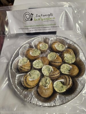 12 escargots en coquille à la bourguignonne