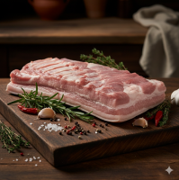 Poitrine de porc bio entière 800g