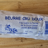 Beurre cru fermier doux (250g)