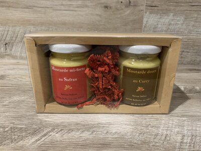 Coffret moutarde au safran et au curry