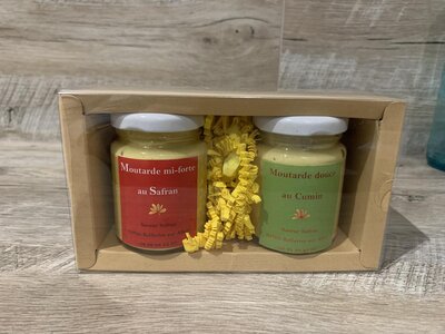 Coffret moutarde au safran et au cumin