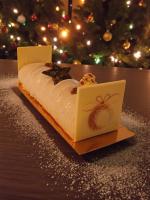 Bûche 'marron-cassis' - 4 parts -