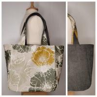 Cabas réversible kaki