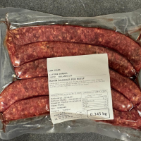 Saucisses  boeuf ferme durbois max 350 gr