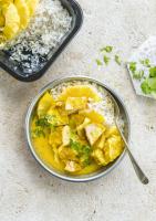 Poulet ananas coco + riz jasmin du cambodge