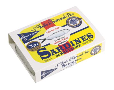 Sardines a l'huile de tournesol bio