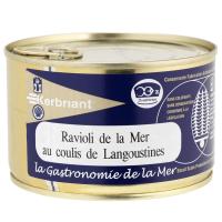 Ravioli de la mer au coulis de langoustines