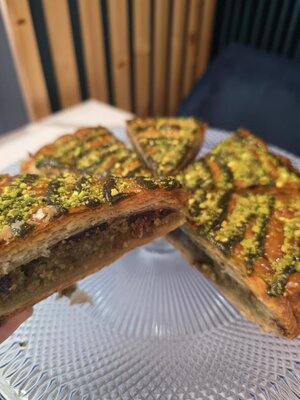 Galette pistache chocolat façon dubaï