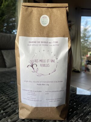 Farine complète de seigle bio