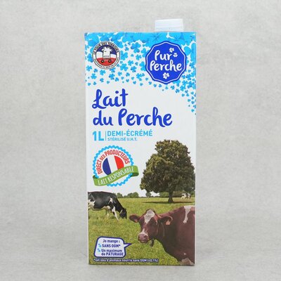 Lait demi ecreme  pur perche