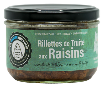Rillettes de truite aux raisins