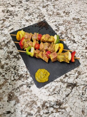 Brochettes marinées