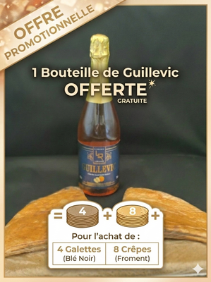Offre promotionnelle  4 galettes + 8 crêpes