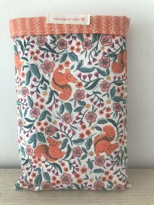 Pochette à livre 'écureuils'