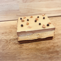 Entremet brownies caramel chocolat-familial