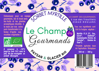 Sorbet myrtille
