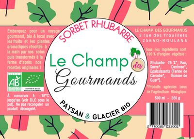 Sorbet rhubarbe