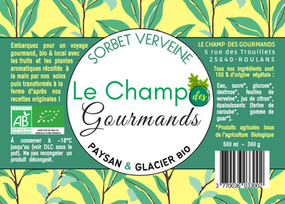 Sorbet verveine citronnée