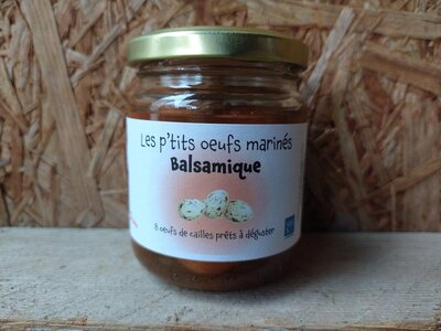 Oeufs de caille marinés balsamique