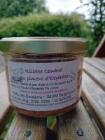 Terrine rillette de canard piment d'espelette
