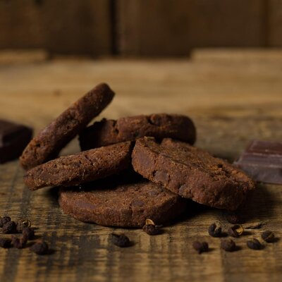 Sablés tout chocolat au poivre du timut