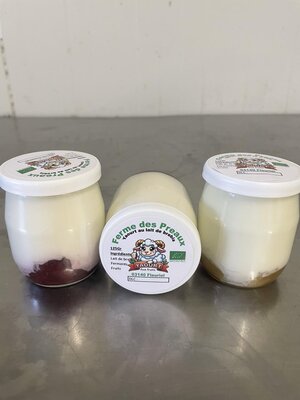 Yaourt brebis coulis aux fruits