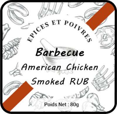 Barbecue american chicken smoked rub