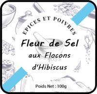 Fleur de sel aux flocons d'hibiscus