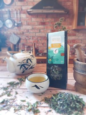 Tisane lever de soleil dans les alpes