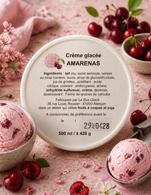 Créme glacée amarenas