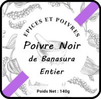 Poivre des highlands de banasura noir entier