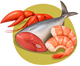 Poissons, mollusques, crustacés