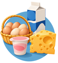 Catégorie de produits Produits laitiers, oeufs