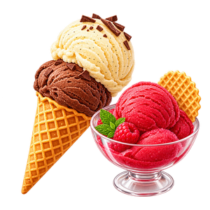 Sorbet fraise-rhubarbe